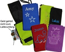Brustbeutel Handytasche Handyhülle Kinder Name gestickt