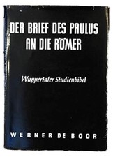 Wuppertaler Studienbibel Römerbrief Kommentar v. Werner de Boor HC