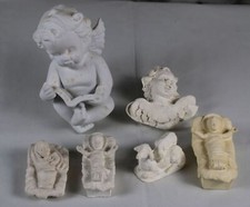 D8/ 6 ältere Figuren aus Gips