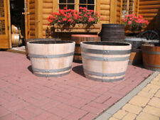 Neu Weinfass Holzfass halbiert