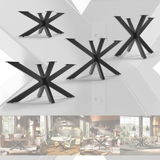 TISCHGESTELL SPIDER Tischkufen Schwerlast Tischbein Design Kreuz Metall B-Ware