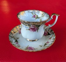 Chodziez Sammeltasse Mokka Mocca Gold rosa Rot Blau Blumen Blüten Grün Silesia 