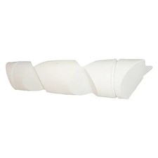 Schrägnetz-Fender, 19 x 100 x 19 cm, rund, weiß, PVC - A