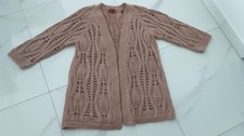Oversize Strickjacke von MISSONI, Gr. 42, hellbraun, Grobstrick, NEU