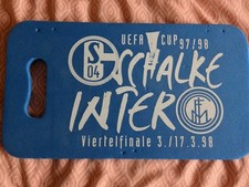 Unikat. Schalke. Sitzkissen. UEFA Cup. 1997/98. Fan Artikel. Unter Mailand 