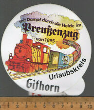 alter Aufkleber : Preußenzug von 1895  * Gifhorn Heide Niedersachsen