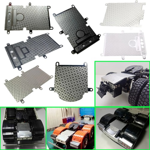 Metal tail skid - plate, for