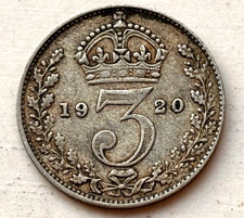 3 Pence 1920 Großbritannien