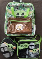 Disney Schulranzen Set Star Wars Baby Yoda (3 Teile) Neu mit Etikett