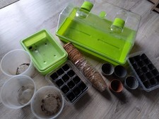 Pflanzen/Anzucht Set mehrteilig mit Mini-Gewächshaus