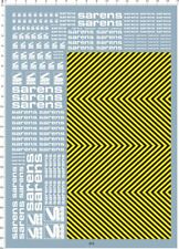 Aufkleber Achtung Streifen