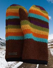 Warme Fäustlinge - doppellagig - sehr weiche Wolle