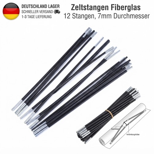 Zeltstangen fiberglas 7mm - zeltstangen,