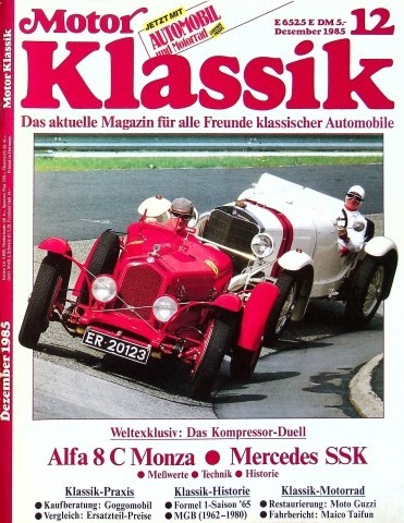 Motor klassik 1985 - klassik, 12/1985