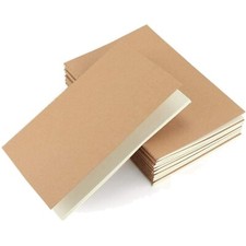 Vielseitige A5 Notizhefte im Kraftpapier-Design -  für Schule und Reisen