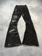 AKIRA Sequin Flare Jeans Y2K