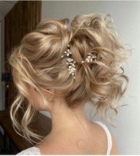 Braut Haarpins Silber Blatt