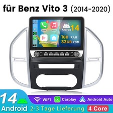 10.1'' Android Carplay Für Mercedes Benz Vito W447 2014-2024 Autoradio GPS Navi