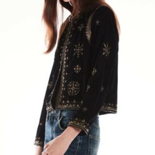 Zara samt blazer jacke - zara,