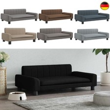Hundecouch Hundebett Hundesofa Stoff/Kunstleder Haustier Hunde Bett 70/90cm 