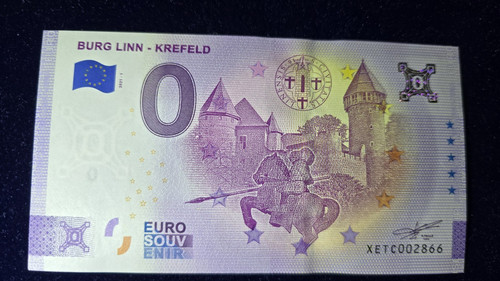Euro souvenirschein burg - 0,