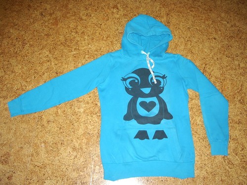 Pullover hoodie blau mit - hoodie,