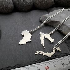 Wunsch Landkarte Anhänger mit