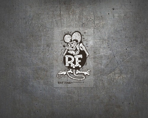 Rat fink original aufkleber - fink, m