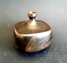 Karl Scheid 1960er Jahre. Enghalsvase. Steinzeug. Studiokeramik