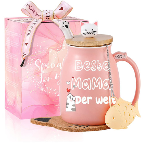 Katzenbecher mama geschenk - katzenbecher,