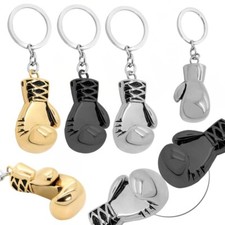 Schlüsselanhänger Edelstahl Ring Anhänger silberfarben Box Boxen Nelke Faust 1 Stück