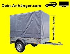 STEMA PKW Anhänger OPTI 750 Kg mit Plane 13Zoll 100KM/H Freig. 201x108x130cm