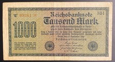 Banknote 1000 Mark 1922