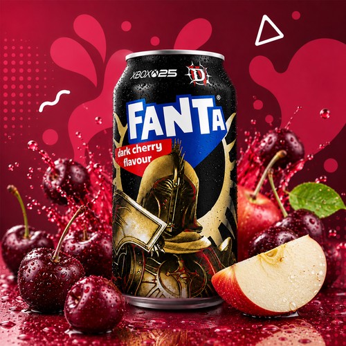 Fanta dark cherry 330ml - fanta,