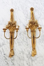 2 goldene Barocke Wandleuchten