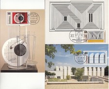 *3 Maximumkarten*BAUHAUS - Walter Gropius  1983*BRD Mi.-Nr. 1164 - 1166*
