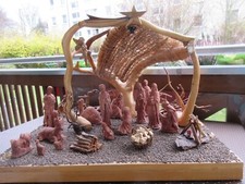 Krippe, Weihnachtskrippe aus Holz