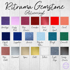 (34,92€/m²) Vinylfolie mit Glitzereffekt Ritrama Gemstone DIN A4 (21x30cm)