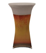 Stehtisch Husse Bierglas Optik Ø 80 cm 70 cm 60 cm - mit Fußlaschen - Stretch