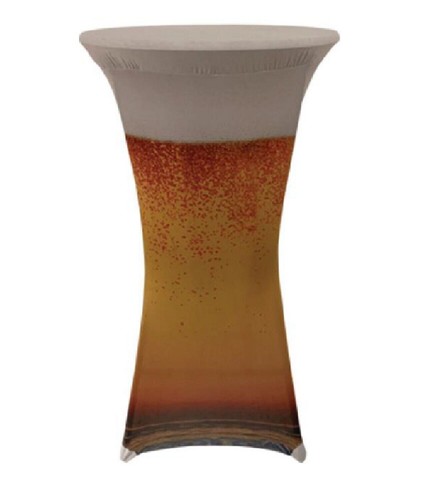 Stehtisch husse bierglas optik - stehtisch,