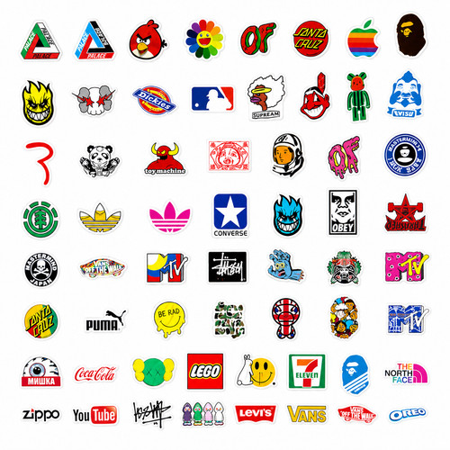 Sticker set 135 stück vinyl - sticker,