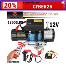 Elektrische Seilwinde Synthetik 12V 6123KG 13500lbs Offroadwinde Motorwinde