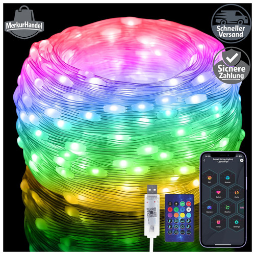 Lichterkette 10m rgb - lichterkette,