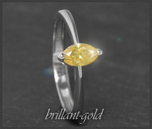 Diamant ring 61ct intensiv - ring,, 0,61ct
