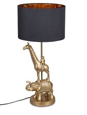 Lampe Tiere 67 cm Antik-Gold