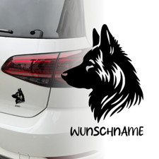 Auto Aufkleber | Deutscher Schäferhund  Wunschname Personalisiert | Sticker 317
