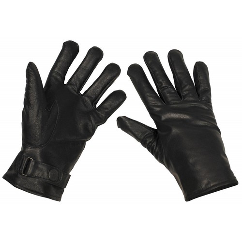 Mfh lederhandschuhe schwarz - bw,