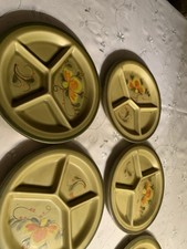 Fondue- Raclette- Antipasti- Tappas Teller, 70er Jahre, Massiv, Schwer