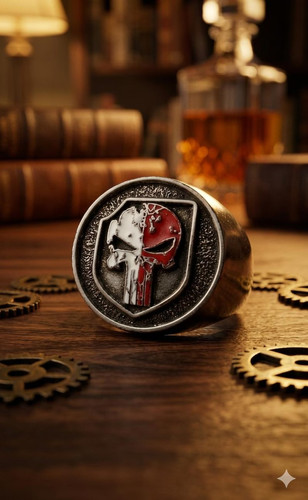 Punisher siegelring unikat - punisher,