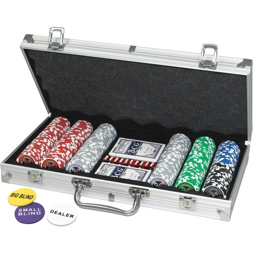 Pokerkoffer 300 laser chips - 300, laser-chips